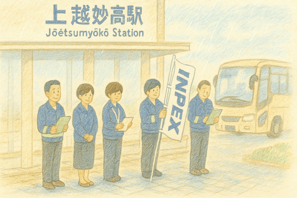 上越妙高駅で集合